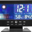 Temperature Humidity Clock with Alarm, Calendar, Weather Forecast for Home