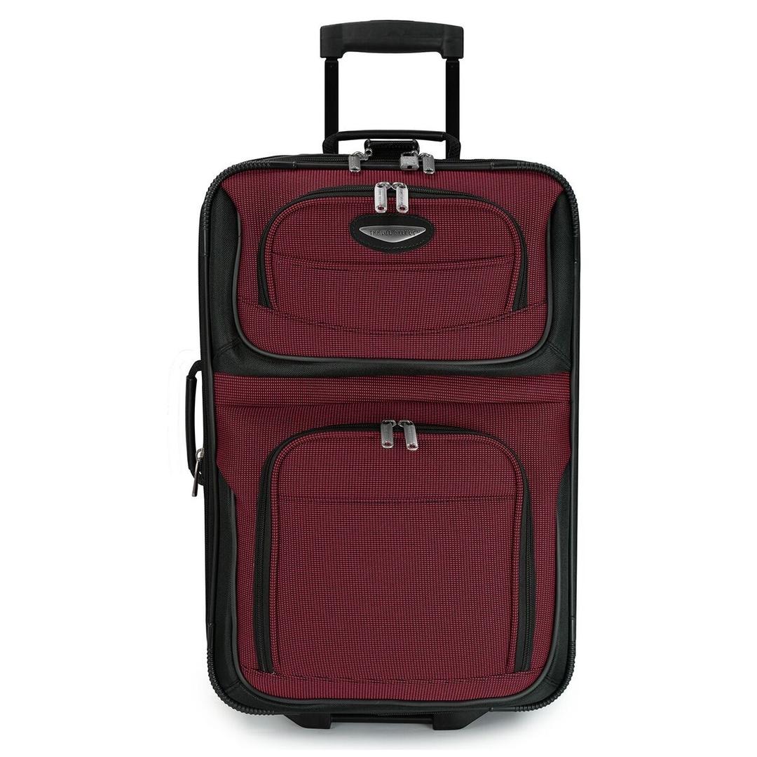 Travel Select Amsterdam Expandable Rolling Upright Luggage Red 1-Piece Set, 25" x 15"