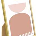 upsimples 8x10 Picture Frame Set of 3, Made of High Definition Glass for 8 x 10, Wall and Tabletop Display Thin Border Photo Frames for Home Decor, Gold