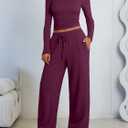 LILLUSORY 2 Piece Lounge Sets for Women Fall Outfits 2026 Two Piece Travel Sweatsuits Business Casual Fashion Clothes XL