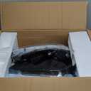 AS 2010 2011 Toyota Camry Headlight Assembly Replacement for 10-11 Toyota Camry Base/LE/XLE Sedan Projector Chrome Housing Amber Reflector Clear Lens Pair