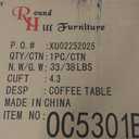 Roundhill Furniture Luno 3-Piece Coffee Table Set, Coffee Table and Two End Tables