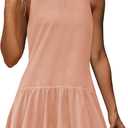 Nirovien Womens Tennis Dress Workout Athletic Dresses with Shorts Bubble Golf Outfits with Pockets Activewear (XS)