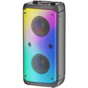 Bluetooth Speaker, 80W Peak Outdoor Speakers Bluetooth Wireless, TWS Portable Party Speakers with Subwoofer, Deep Bass, LED Colorful Lights, Loud Stereo Sound Boombox for Home, Camping, Travel