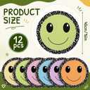 Maasechs 12 Pcs Smile Composition Notebook Carpet Squares for Classroom