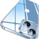 CASEKOO for iPhone 14 Case/iPhone 13 Case Crystal Clear, [Not Yellowing] [Military Grade Drop Protection] Shockproof Protective Phone Case for Women Men 6.1 inch, Clear