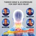 snawowo Neck Massager with Heat,3 in 1 Portable Massager with Cervical Traction &Comfortable StretchingAdjustable Intensity for Neck & Shoulder Relaxation at Home, Office