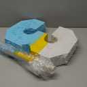 Poen Cow Number Piata for Kids Birthday Decorations Toy Game Cow Birthday Piata with Stick Blindfold and Confetti Blue Sky and White Cloud Candle for Boy Girls Party Inspire Decor(Number 3)