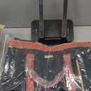 LUHXE Travel Convertible Carry On Garment Roller Bag with Shoe Pouch & Detachable Shoulder Strap - Charcoal