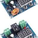 2pcs 12V-36V DC Voltage Protection Module Digital Low Voltage Protector Disconnect Switch Over Discharge Protection Module