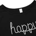 SweatyRocks Women's Tie Dye Crop Tops Crewneck Short Sleeve Letter Print T Shirt Streetwear (Black, L)