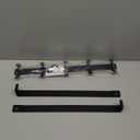 Long Over The Door Hooks Hanger with 15.75" Arms for Easier Access by Shorter, J16U, Perfectly Fits US Standard 1 3/4-inch Doors, Towel Rack Bathroom Organizer Holder, Rustproof, Black