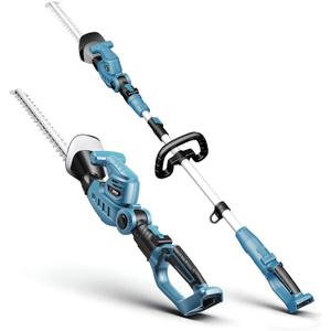 Pole Hedge Trimmer Cordless for Makita 18V Battery, 2-in-1 Handheld & Long Reach Hedge Trimmer w/ 8.5FT Extension Pole, 20" Dual-Action, 3/4" Cutting Capacity, 150 Adjustable Head (Tool Only)