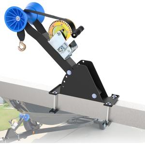 Adjustable Winch Stand with Roller, Boat Winch Mount/Boat Trailer Winch Stand with Towing Winch for 3" to 4" W x 4" H Trailer Tongue, Boat Trailer Winch Post/Boat Winch Stand