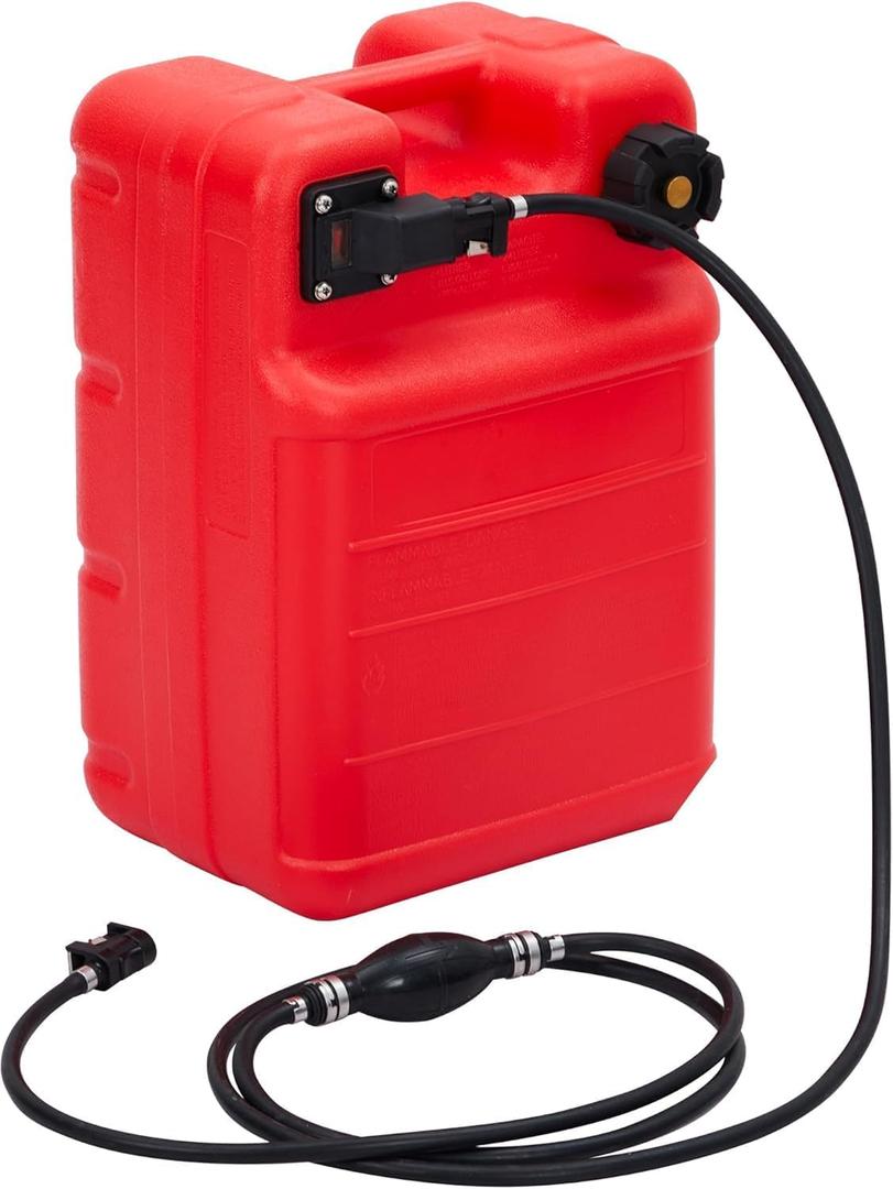 6 Gallon/24L Portable Storage Marine Tank  Durable Leak-Resistant Design for Marine, Boating & Outdoor Power Equipment I-Shaped Handle, With Line, Easy to Carry, EPA-Compliant