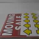 7Pcs WEATHER-PROOF Moving Sale Signs, 17" x 13", Double-Sided with Arrow Stickers & Metal Stakes