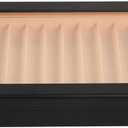 EMVANV Wood Pen Display Box 12 Grid Storage Organizer Fountain Pen Collector Case Display Case for Shop or Home (Black)