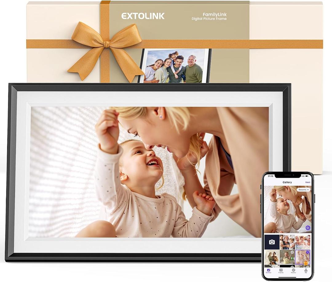 15.6" Smart WiFi Digital Picture Frame with 32GB Storage,Electronic Photo Frame with 1920 x 1800 HD IPS Touch Screen Auto-Rotate for Wall/Tabletop, Gift for Woman,Mom, Dad, Wife