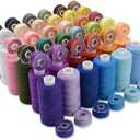 72Pcs 36 Colors Prewound Bobbins and Thread Spools for Hand & Machine Sewing, Emergency and Travel, DIY and Home, 36 Colors 400 Yards per Polyester Thread Spools