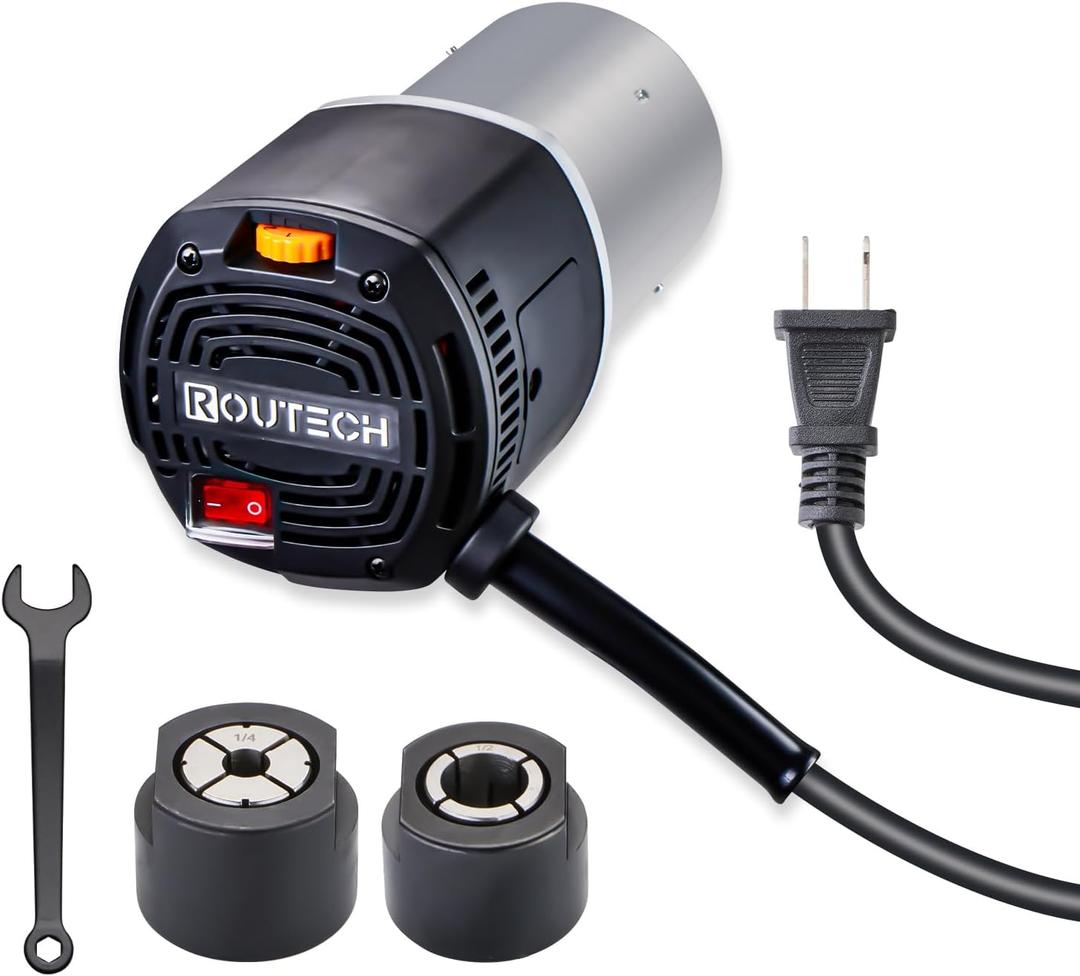 Woodworking 3.25HP Router, 2400W, 4.2" Diameter, 1/2" and 1/4" Collets, 120V60Hz, Model RT-001M (Motor)