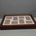 Hives and Honey Photo Collage Frame Jewelry Storage Organizer, Walnut