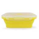 Annaklin Collapsible Food Storage Containers with Lids, Small Silicone Snack Containers, Stackable Portion Control Containers, Mini Fridge Organizer, Microwave Freezer Dishwasher Safe, 6.5oz, 2 Pack