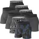 Pair of Thieves Soft Cotton Boxer Briefs for Men Pack (8 Pack) - Tagless Mens Underwear for All-Day Comfort and Support - Medium - Black/ Grey