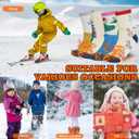 4-Pairs Merino Wool Socks for Kids - Animal Dinosaur Winter Warm Thickened Thermal Socks For Boys, Toddlers, Children (3-5T)