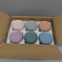 YUNCANG 6-pack Overnight Oats Containers with Airtight Lids, 16 oz Wide Mouth Mason Salad jars, Glass Food Storage Containers for Sugar Spice Yogurt Snacks