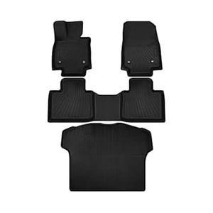 Floor Mats & Cargo Liner for Lexus 2023 2024 2025 RX/RX350/RX350h/RX500h,All Weather Protection TPE Rubber Floor Liners Full Set Automotive Mat Accessories,1st & 2nd & Rear Row & boot mat,Black