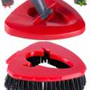 Honeydak 4 Pcs Upgraded Spin Mop Scrub Brush Head Replace Mop Scrubber Head Floor Cleaning Brush, Great for Bathroom, Kitchen, Deck, Tub and Tile