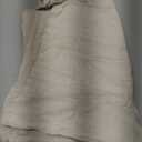 MIULEE Decorative Linen Check Euro Shams Throw Pillow Covers Neutral Farmhouse Vintage Pillow Covers 24x24 Set of 2 Boho Modern Home Decor for Sofa Couch Bedroom Cushion Natural Beige