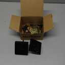 Kwikset Downtown Deadbolt Lock, Matte Black Square Exterior Keyed Front Entry Door, Pick Resistant SmartKey Rekey Security, Single Cylinder Dead Bolt, with Microban Protection (0.5" x 2.63" x 2.63")