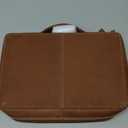 Hunter & Scribe Leather Bible Covers for Men and Women - Top Grain Buffalo Leather - Genuine Leather Bible Cover with Pockets, Zipper, and Bookmark - Bible case - Book Cover - Medium Light Brown