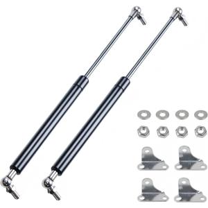 15 Inch 67 Lbs Gas Struts Lift Support for RV Bed, Camper Shell, Tool Box, Boat Hatch, Cabinet Door, Trap Door, Storage Box 300N/67lbs Hydraulic Shocks with Brackets, Heavy Duty for DIY Projects