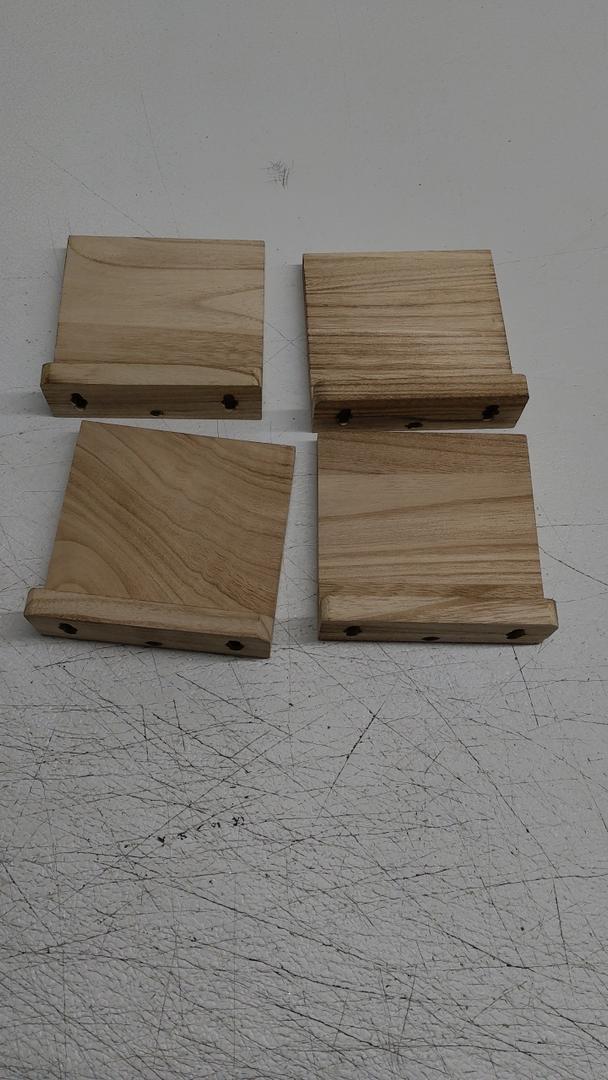 Freezing point Small Floating Shelf for Wall Set of 4 Natural Wood 8Inch Mini Wall Shelves Decor Plant Display Collectibles Mounted Kitchen Bathroom Bedroom Corner Decorative Storage Tiny Stand