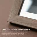 20x30 Poster Frame 4 Pack, Walnut Wood 30x20 Picture Frame, Polished Plexiglass, Vertical or Horizontal Wall Display for Photos & Artwork