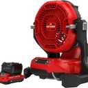 Craftsman V20 Cordless Personal Fan Kit, Misting Fan, Settings for Mist and Airflow Misting Fan, Garden Hose Adaptor, Battery Included (CMCE003C1)