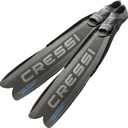 Cressi Gara Modular Impulse Fins for Freediving with Interchangeable Blades, Made in Italy (EU 40/41 | US Man 7.5/8 | US Lady 8.5/9, Black)
