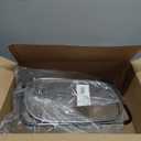 U.S. Kitchen Supply Stainless Steel Colander Strainer - 6-Quart Collapsible Colander with Expandable Rubber Handles - Rectangular Sieve, Fine Mesh Stainless Steel Strainers and Colanders for Kitchen