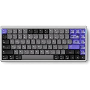 nuphy Air75 HE Rapid Trigger Wired Custom Magnetic Gaming Keyboard,RGB HotSwap, 84 Keys 75% Layout Adjustable Actuation Esports Low Profile Keyboard, Hall Effect Keyboard(Magnetic Jade Pro Switch) (Grey)
