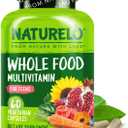 NATURELO Multivitamins for Teenage Girls/Boys, 60 Capsules, Whole Food Multivitamin with Minerals, Non-GMO, Vegetarian (60 Count (Pack of 1))