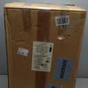 Amazon Basics Smudge Resistant Rectangular Trash Can With Soft-Close Foot Pedal, Brushed Stainless Steel, 50 Liter/13.2 Gallon, Satin Nickel Finish, 16.7"L x 14.7"W x 25.9"H