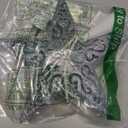 BrizLabs Lighted Christmas Star Tree Topper, 8 Silver Star Xmas Treetop with 10 Lights, UL Certified Plug-in Warm White Tree Topper for Holiday Christmas Tree Decor