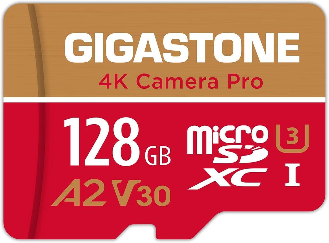 【5-Years Data Recovery】 GIGASTONE 128GB Micro SD Card, 4K Video Recording for GoPro, Action Camera, DJI, Drone, Nintendo-Switch, R/W up to 100/50 MB/s MicroSDXC Memory Card UHS-I U3 A2 V30
