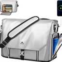 MATEIN Messenger Bag with Lunch Compartment, Large 17 inch Gaming Laptop Bag Crossbody Satchel with USB Port & Cooler, Waterproof Computer Briefcase Shoulder for College Commuting Work