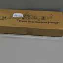 ATDAWN Christmas Front Door Garland Hanger, Merry Christmas Garland Holder, Black Iron Rectangular Hanger, Adjustable Width 34-48 Inches, No Nails or Screws