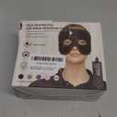 Moist Heat Sinus Pressure Relief Mask with 3 Heat Settings, Extra Large Face Heating Pad for Eyes, Sinusitis, Hormone Migraine, Tension Headache Relief Black