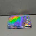 100 Pack Resealable Holographic Bags for Small Business, Iridescent Mylar Bags with Clear Front Smell Proof Foil Packing Pouches for Multipurpose Storage (5.5 X 7.9 inches)