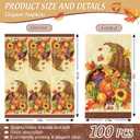 Generic 100Pcs Fall Guest Napkin Autumn Pumpkin Maple Leaf Disposable Paper Napkin Decorative Party Dinner Hand Napkin for Thanksgiving Harvest Home Kitchen Bathroom Party Supplies